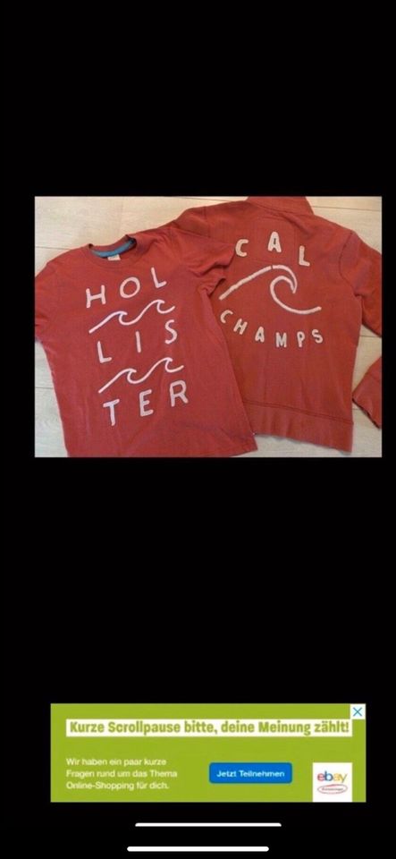 Hollister Jacke Shirt Kombi Gr. M ! Destroyed Look! in Hof (Saale)