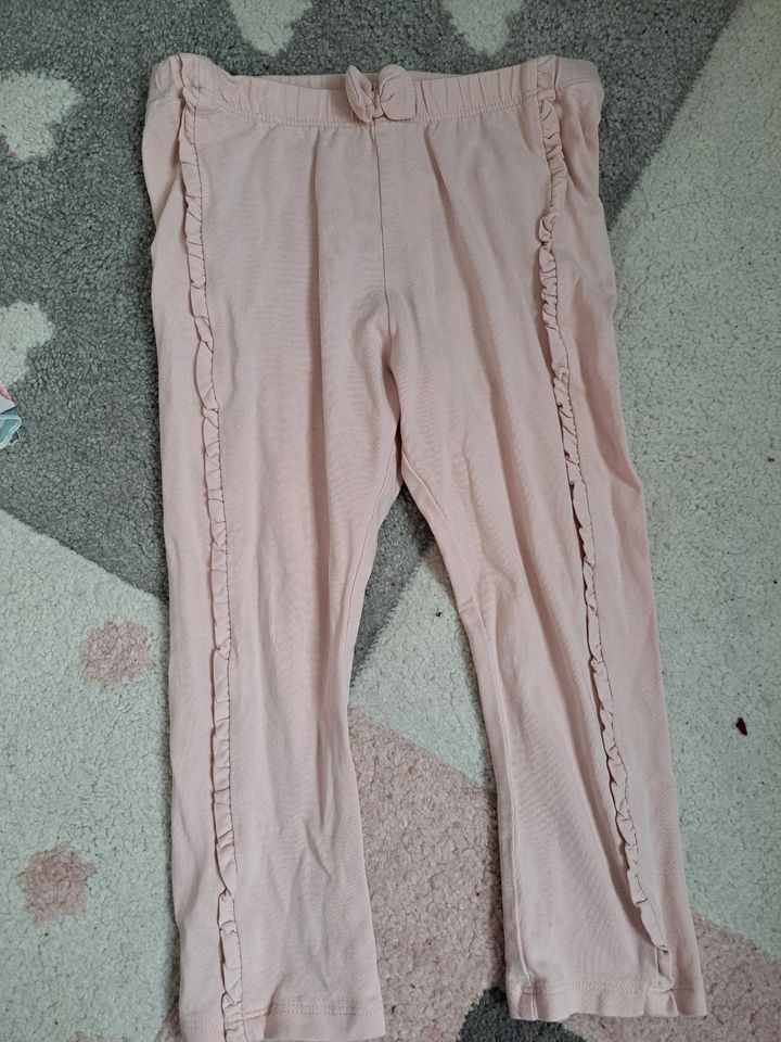 Leggins rosa volant Rüschen H&M 98 Hose in Lörrach