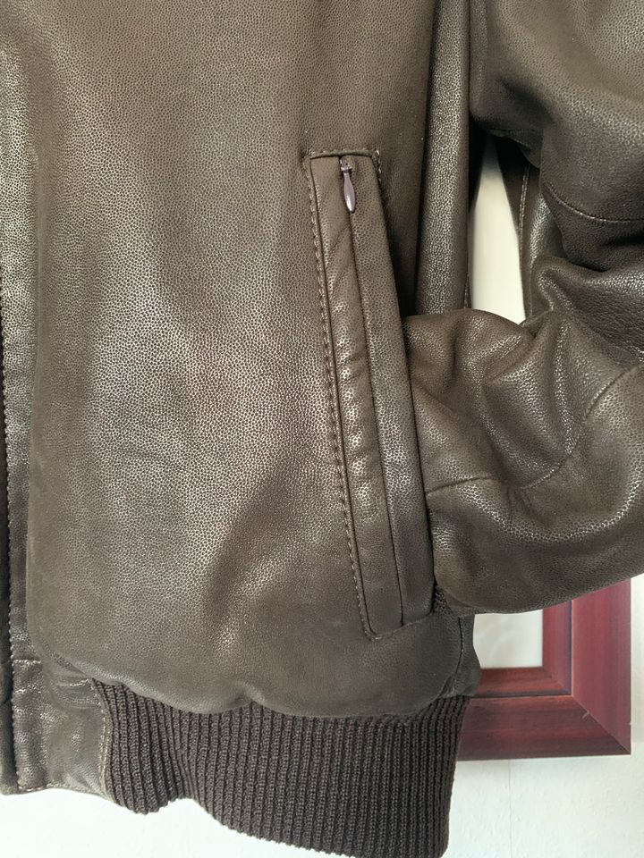 Herren Lederjacke/Blouson Original Loro Piana Gr.56 braun in Ahrensburg