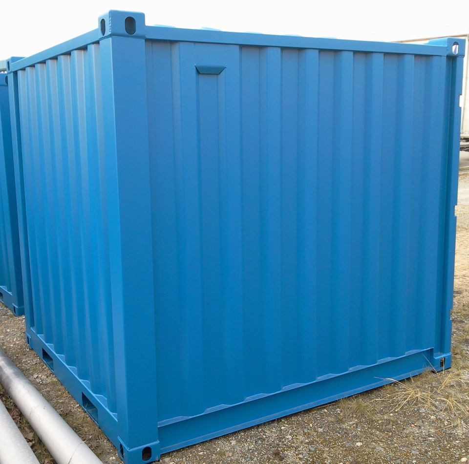 8'-Container Lagercontainer 8 Fuß RAL5010 enzianblau neu in Broderstorf