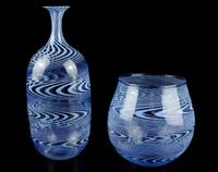 DDR Blumenvase Windlicht blaue Vase Dekoration Tischdekoration Sachsen - Sehmatal-Sehma Vorschau