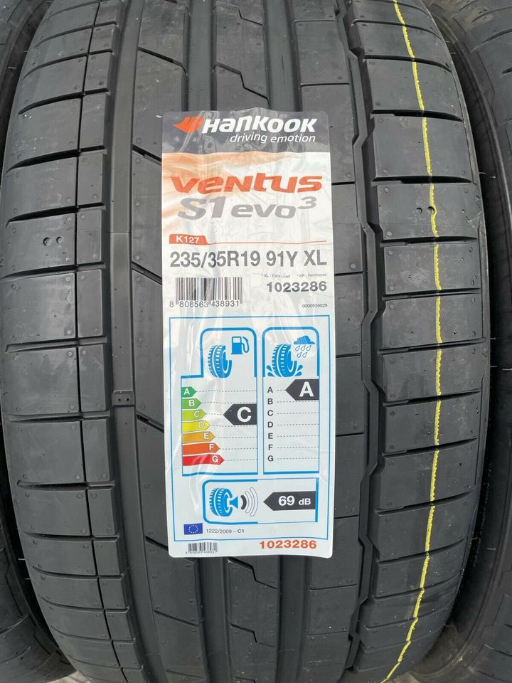 4x Sommerreifen 235 35 R19 91Y Hankook S1 Evo 3 K127 Montage 75€ in Haiger