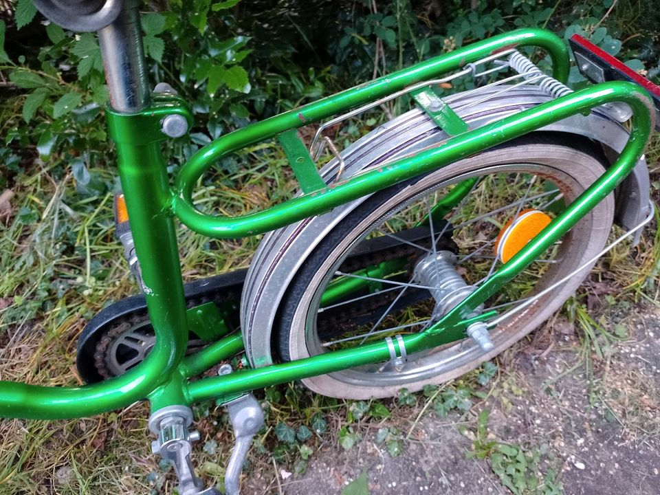 Kinderfahrrad 16 Zoll Scheunenfund Oldtimer Vintage grün in Bamberg