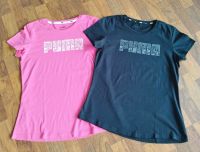 2 x Puma - T-Shirt Damen - Größe M - schwarz + pink - Top Nordrhein-Westfalen - Lage Vorschau