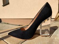 Pumps schwarz Acrylabsatz Stylisch Größe 40 blogger Brandenburg - Werneuchen Vorschau