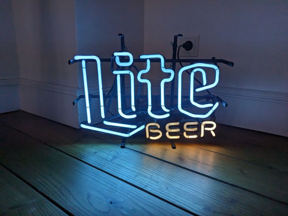Leuchtreklame aus den USA, „Lite Beer“ original !!!! in Wuppertal