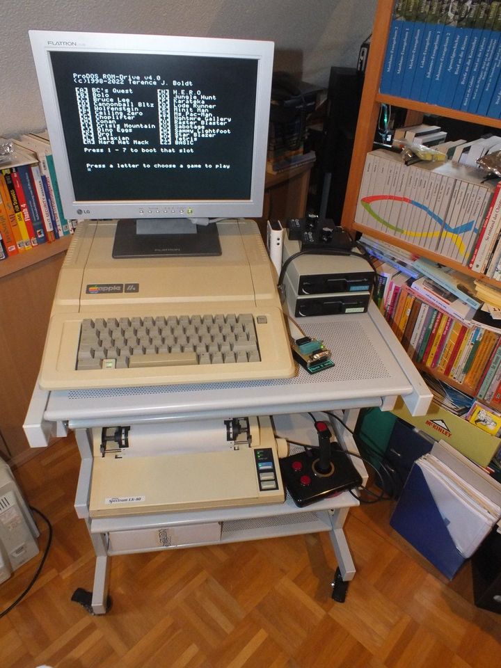 Apple IIe PAL * enh. 65C02 * 2x128kb * ROM-Drive * Komplettset in Heiligenmoschel