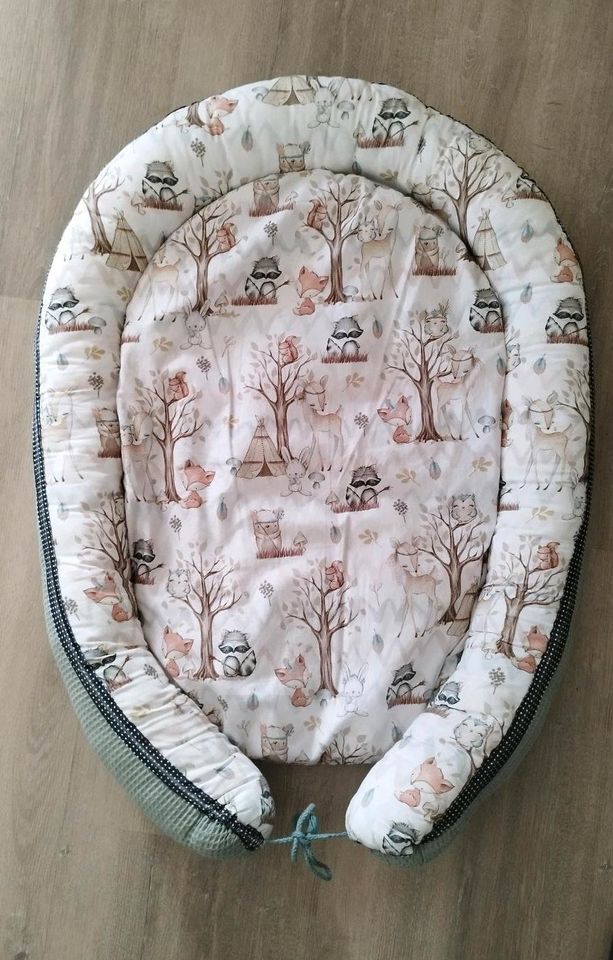 Handmade Babynest, 2-teilig, Waldtiere in Sulzberg