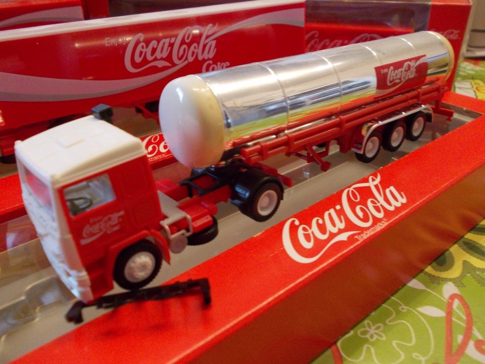 COCA COLA Lkw #Renault , White, Volvo #Albedo #1:87 Originalverp. in Dortmund