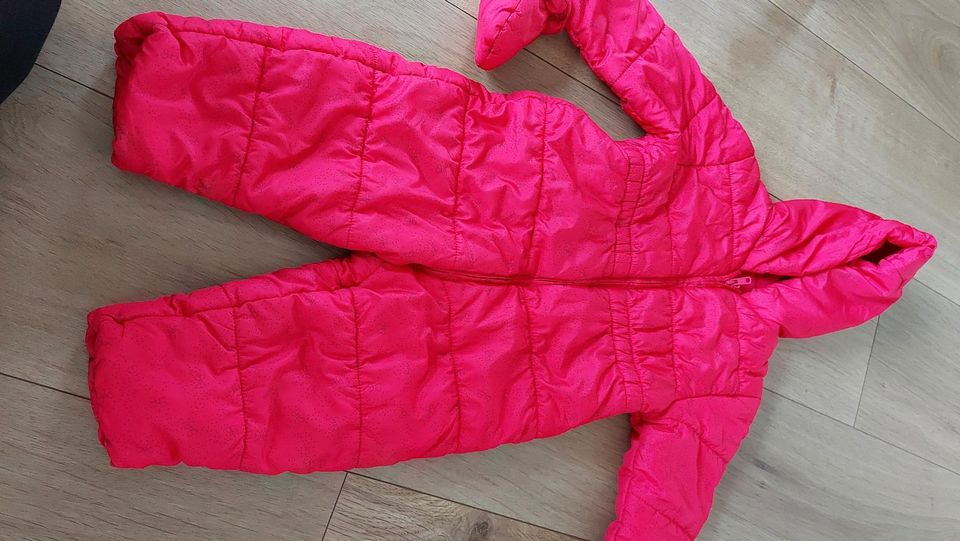 Schneeanzug Schneeoverall 92 C&A pink Mädchen in Grasberg
