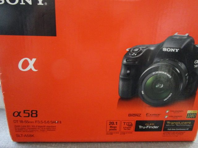 Neue Sony Alpha SLT-A58 20.1 MP SLR-Digitalkamera Kit in Kusterdingen