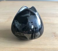 Blumenvase mini schwarz mit Silberauflage Baden-Württemberg - Sandhausen Vorschau