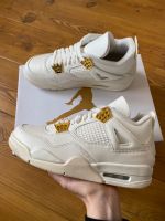 Nike Air Jordan 4 Retro White & Gold 42 Berlin - Heiligensee Vorschau