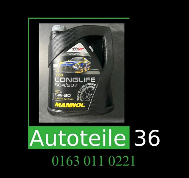 Motoröl 5W-30 5 Liter Mannol Longlife 504 507 Premium Synthese in  Friedrichshain-Kreuzberg - Kreuzberg, Ersatz- & Reparaturteile
