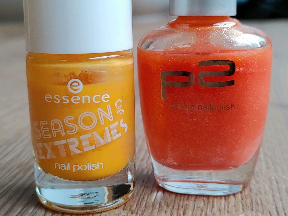 Nagellack, glitzerndes Orange, von P2, 0,50 € in Hamburg