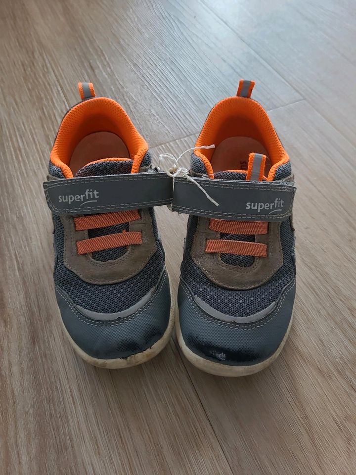 Superfit Schuhe Turnschuhe grau orange Größe 29 in Rheinfelden (Baden)