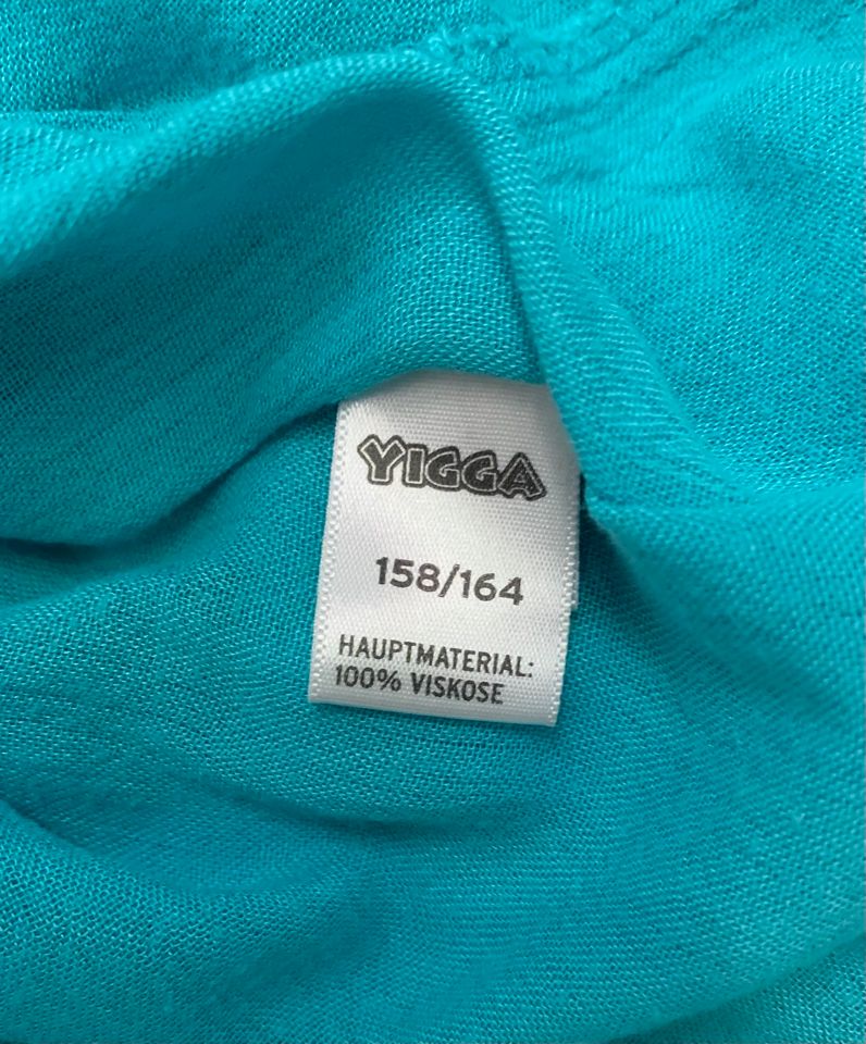 Bluse Blusenshirt Capeshirt YIGGA türkis Größe 158/164 in München