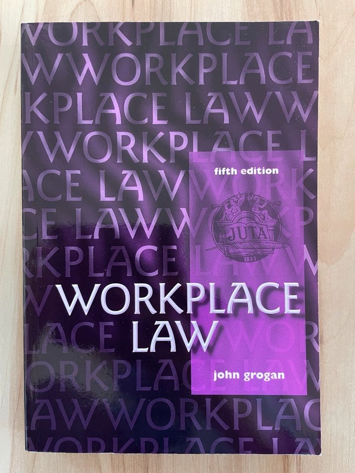 John Grogan: Workplace Law, fifth edition in Berlin