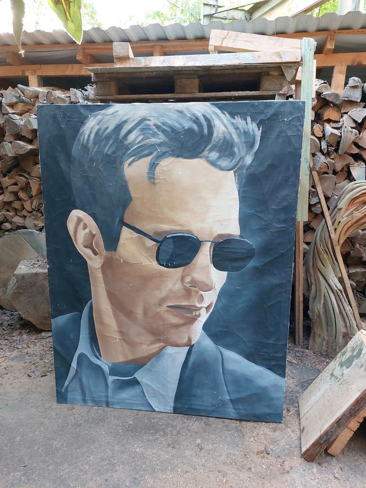 Gemälde Mann mit Sonnenbrille in Leipzig