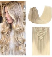 Echthaar Clip in Extensions 120g 55cm Länge aschblond Goldblond Nordrhein-Westfalen - Ahlen Vorschau