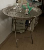 Toller Beistelltisch Tisch  Silber Ornamente Klapptisch Östliche Vorstadt - Steintor  Vorschau