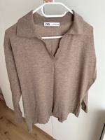 Zara pullover Longsleeve Kragen Polokragen Feinstrick Shirt S 36 Baden-Württemberg - Ammerbuch Vorschau