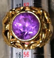 Ring 585 14 kt Gold Gr. 54 Amethyst, 1970er Berlin - Lichtenberg Vorschau