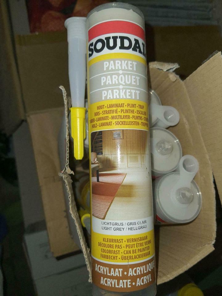 Soudal Parkett Holz & Laminat Dichtstoff 6 x 290ml Neu Licht grau in Stuttgart