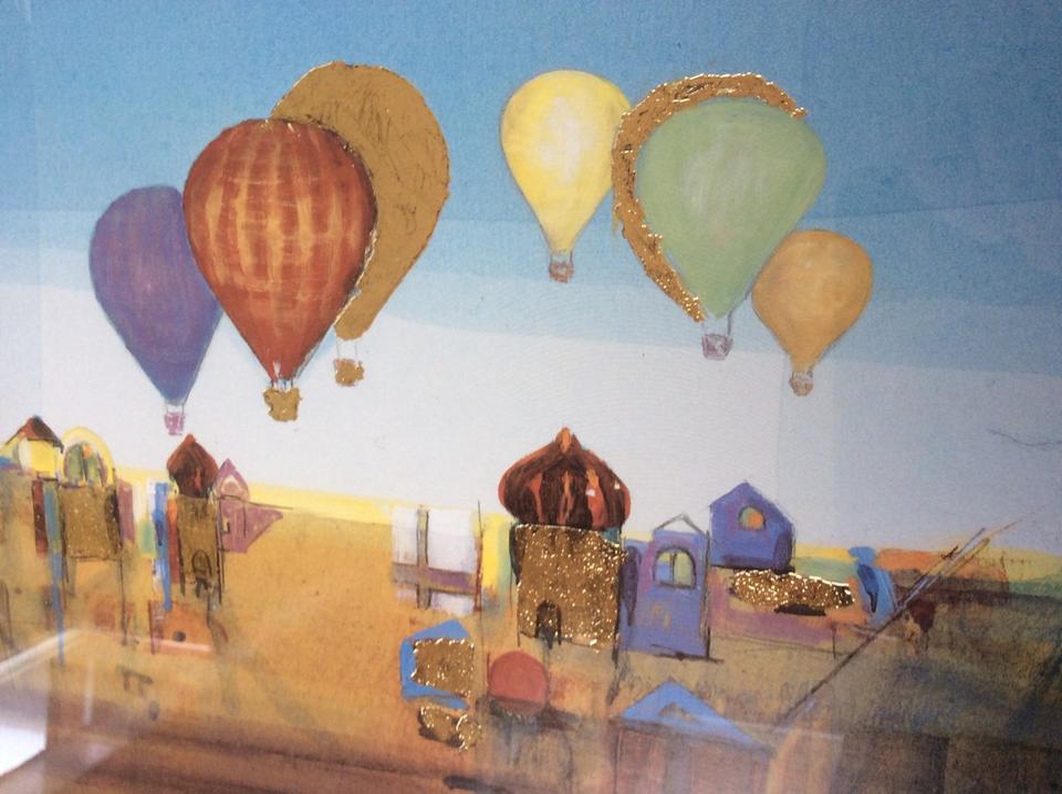 Bild Thomas Mikel Kunstdruck Ballons Holzrahmen Walther Natura in Niederkassel