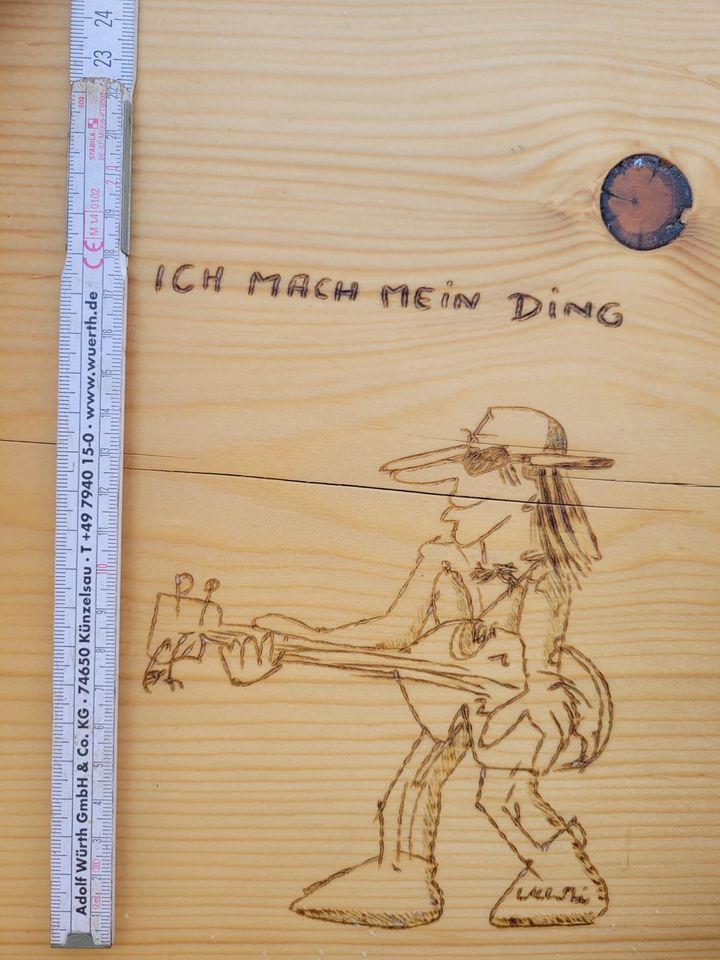 Udo Lindenberg Holzbank in Chemnitz