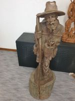 Große Holzfigur aus echtem Holz geschnitzt als Bergsteiger Motiv Nordrhein-Westfalen - Hiddenhausen Vorschau