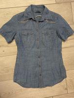 Blaue Jeans Bluse „Drykorn“ Größe 2/36 Niedersachsen - Stuhr Vorschau
