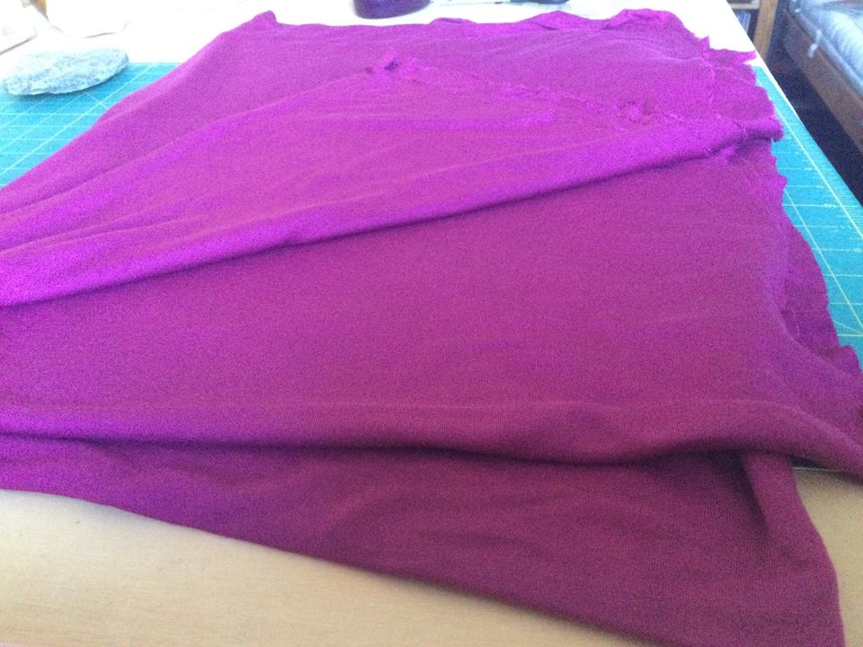 Jersey Stoff Baumwolle 250x200 cm Farbe fuchsia in Bonn