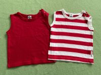 Klitzeklein 2x Hemd 68 Shirt Top Tanktop Trägerhemd Baby rot weiß Rostock - Südstadt Vorschau