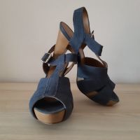 High Heels Sandale Gr. 39, blau, Unisa, Leder, Bayern - Bad Reichenhall Vorschau