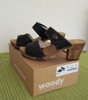 Woody Leder-Clogs Gr.40 schwarz Baden-Württemberg - Mannheim Vorschau