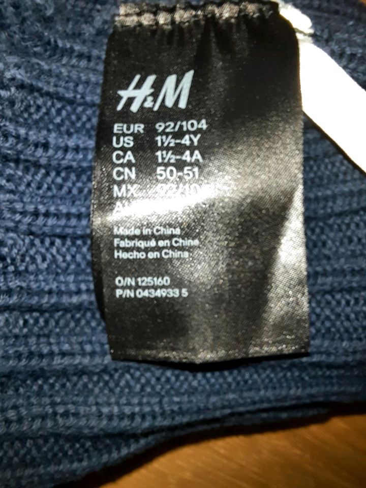 H&M Mütze Gr. 92/104 in Machern