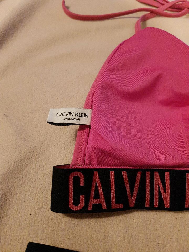 Calvin Klein Bikini, Swimwear, rosa/pink/schwarz Gr.M/38 in Lübeck