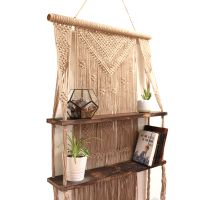 Makramee Hängeregal Holz Regal Macrame Farmhouse Boho beige NEU Bad Grund (Harz) - Windhausen Vorschau