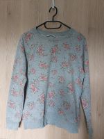 Pullover | Sweatshirt | grau mit Blumen | Gr. M Bayern - Sonnefeld Vorschau