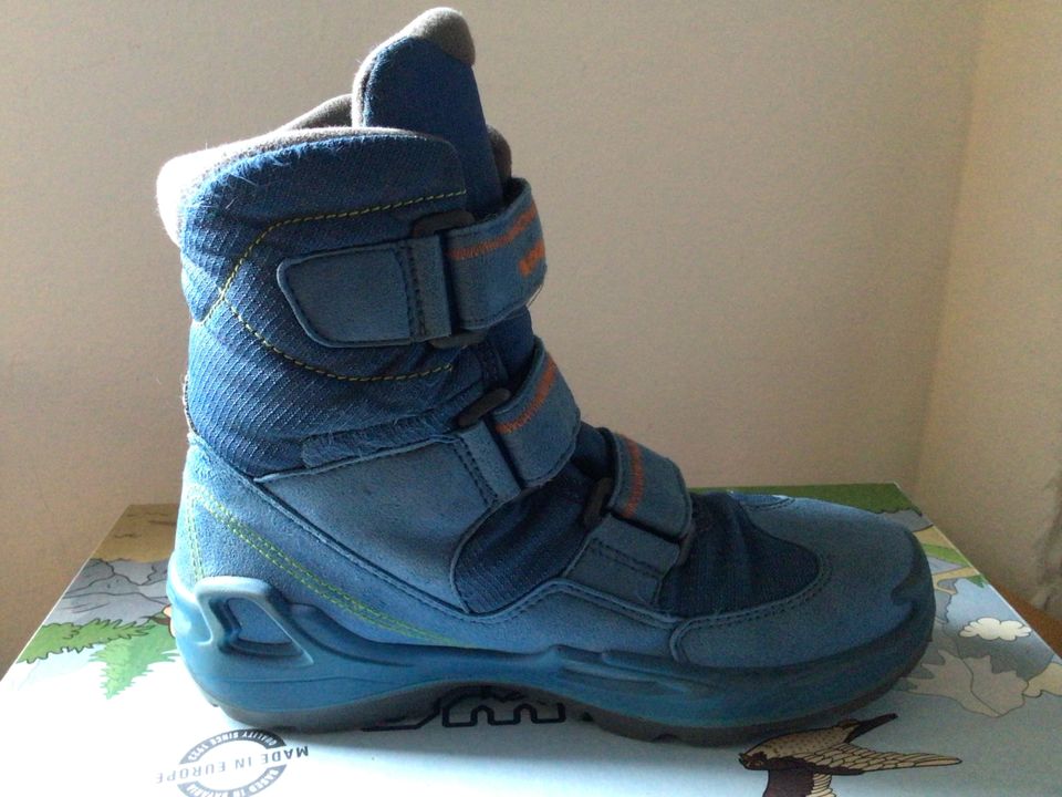 Lowa MILO GTX MID Winter-Stiefel Gr. 34 GoreTex orange/blau in Egling