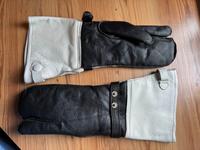 DDR Volkspolizei Handschuhe Leder gefüttert Stulpen VoPo Sachsen-Anhalt - Halle Vorschau