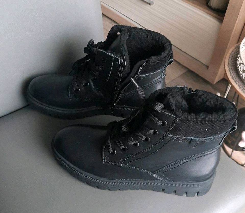 ❗️NEU❗️Leder Boots-Stiefelette mit Fußbett Halbstiefel Medicus 38 in Bochum