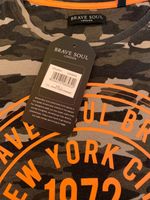 BRAVE SOUL LONDON Camouflage T-Shirt mit orange  – L   NEU Nordrhein-Westfalen - Essen-Haarzopf Vorschau