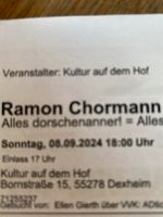 Ramon Chormann 08.September 2024 18:00 Uhr in Dexheim Rheinland-Pfalz - Guntersblum Vorschau