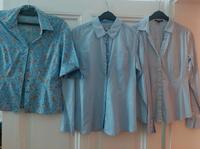 3 x Blusen blau Gr 36 langarm  COMMA Daniel Hechter Frankfurt am Main - Sachsenhausen Vorschau