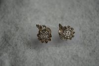 Ohrringe silber weißer Kristall Modeschmuck NEU Blume Paisley Bayern - Freyung Vorschau