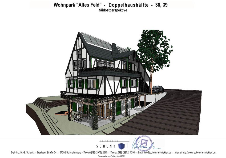 Baugrundstück für Wohnhaus mit Einliegerwohnung einschl. Baugenehmigung in Schmallenberg