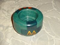 grüner Keramik Teelichthalter im Hundertwasser-Design wie NEU Rheinland-Pfalz - Gunderath Vorschau
