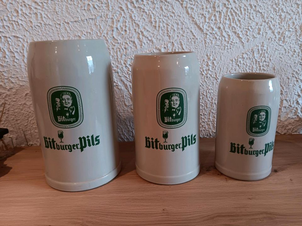 Krüge Bitburger Pils 3 Liter, 2 Liter, 1 Liter in Nideggen / Düren